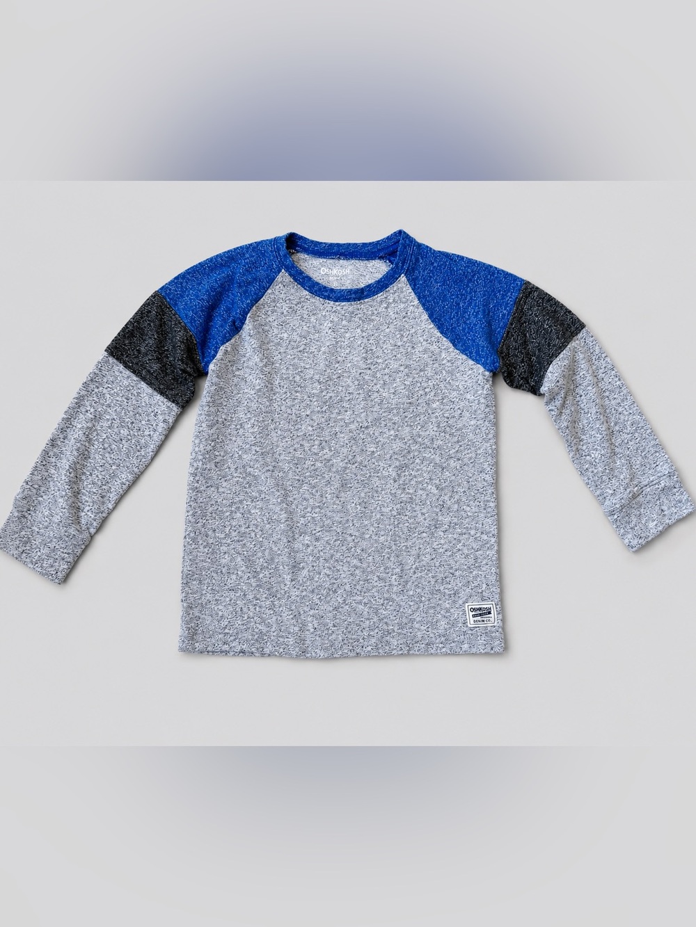 OshKosh B'gosh Boys’ Gray Colorblock T- Shirt Size 8